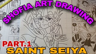 menggambar anime saint seiya part.1