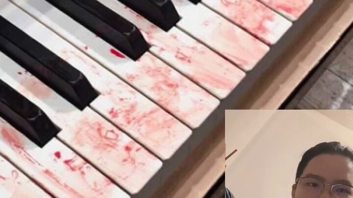 How come you get so bloody when you play the piano?