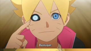 boruto belum tau klo mata yg di miliki nya lebih hebat dari byakugan!