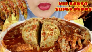 SEGER NIKMAT || ASMR MIE BAKSO KOMPLITE PAKE CEKER DAN PANGSIT GORENG | SUPER PEDAS | ASMR INDONESIA