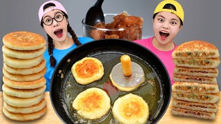 Mukbang KOREA Giant food 직접 만든 대왕 호떡 먹방! GIANT VS TINY FOOD 티미 TIMI