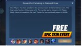 NEW EVENT FREE DIAMONDS AND EPIC SKIN EVENT MOBILE LEGENDS