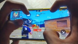 Realme narzo 20 pro free fire gameplay test 4 finger claw handcam m1887 onetap headshot 90HZ display