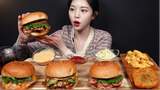 [Mukbang TV] - Ăn Burger thịt xông khói phomai_Burger tôm | ASRM