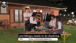 Mingyu being afraid of heights 😂