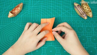 Con thuyền mái hiên origami khi tôi còn nhỏ thật dễ thương!