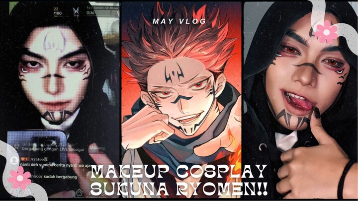 Please tonton sampe abis cara makeup cosplay Sukuna !!! No skip ya #tutorialmakeup #sukunaryomen