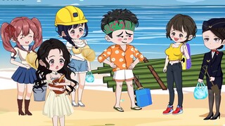 Dalam episode ketiga belas dari animasi asli "Take a Girl on a Deserted Island", Qian'er digigit ula