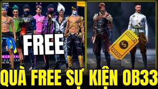 OB33 Garena Tặng FREE 7 Gói Đồ BTS Cực Đẹp - Bất Ngờ 2 Gói Đồ Vòng Quay Vàng Mới OB33 |Free Fire