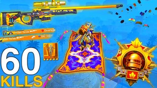 60 KILLS!😱 NEW SEASON HARDEST GAMEPLAY W/ Pharaoh X-SUIT🔥 SAMSUNG,A7,A8,J4,J5,J6,J7,XS,A3,A4,A5,A6