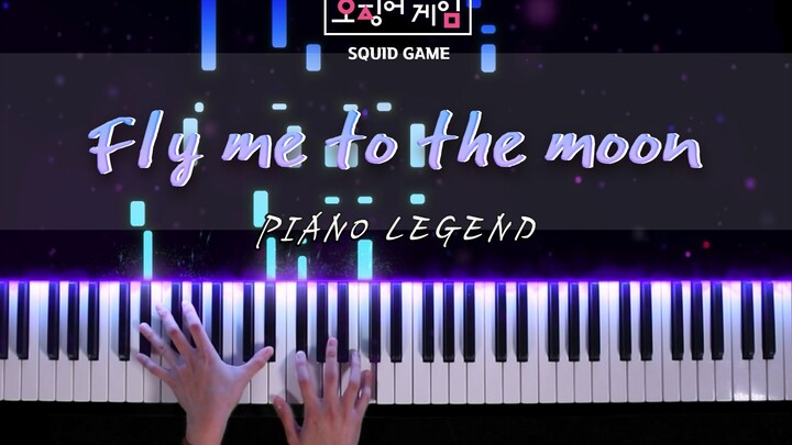 Bản piano bài hát "Fly me to the moon" trong phim Trò chơi Con mực