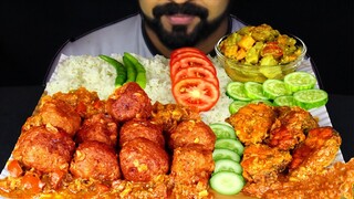 Eating KOFTA CURRY, ROHU FISH Bhuna, Mixed Vegetables, Tomato, Chili, Salad & Rice ASMR| #LiveToEATT