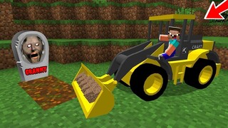 BÉ NOOB ĐÀO NGÔI MỘ GRANNY SAU 1000 NĂM BẰNG MÁY ỦI ĐẤT TRONG MINECRAFT  ? 😱