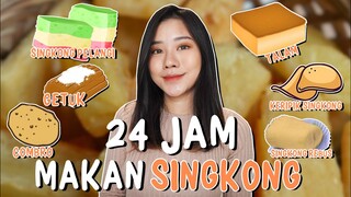 24 JAM CUMAN BOLEH MAKAN SINGKONG DOANG!