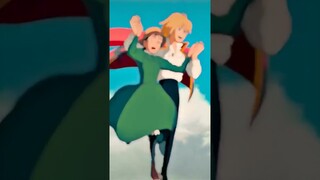 Howl’s moving castle!! #ghibli #anime #shorts