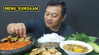 MUKBANG LALAPAN MENTAH + JENGKOL GORENG + IKAN ASIN  SAMBAL TERASI  + SAYUR ASEM