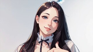 【Animasi AI】Ayo menari bersama! Wanita dua dimensi itu sangat menawan