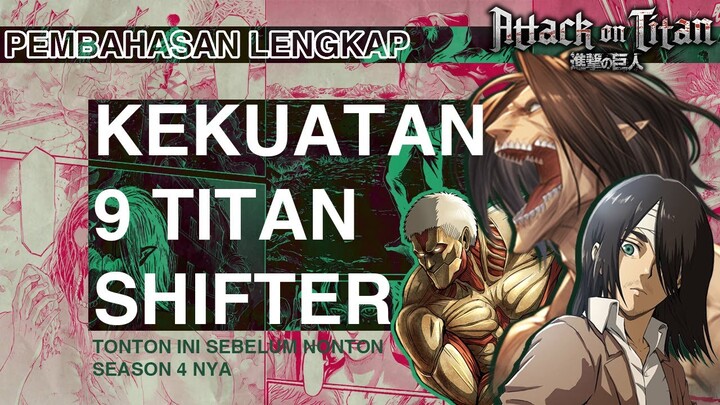 9 Titan Dengan Kemampuan Unik di Dalam Anime “ATTACK ON TITAN”