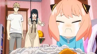 Chim cánh cụt bị chó cắn! Anya trông thật dễ thương khi khóc!