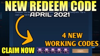 ML REDEMPTION CODES APRIL 2021 - REDEEM CODE IN MOBILE LEGENDS