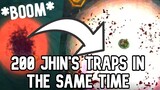 200 Jhins Traps In The Same Time (In All Skins) - League of Legends