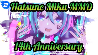 Hatsune Miku|Hatsune Miku 14th Anniversary[MMD(fyucha 5th Annversary )] METEOR_2