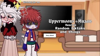 Uppermoons react to random tiktoks and things // Part 3/? // Kny/DEMON SLAYER // Birthday special!