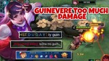 GUINEVERE TOO MUCH DAMAGE | ATHENA ASAMIYA IS BACK | GUINEVERE FULL GAMEPLAY | MOBILE LEGENDS