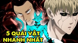 Ma Tốc Độ, Top 5 Nhân Vật Nhanh Nhất One Punch Man