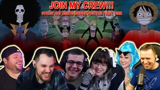 JOIN MY CREW!!! STRAWHAT MEETS BROOK FIRST TIME - Reaction Mashup One Piece