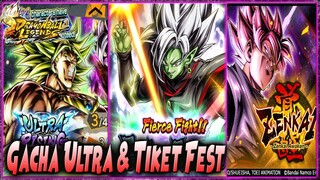 GACHA ULTRA BROLY.. SMOGA HOKI!! OPEN ALL TIKET FEST 🔥 Dragon Ball Legends