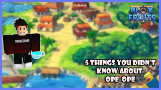 5 Things you probably didn't know about ope-ope/control-control |Roblox |Blox-fruits