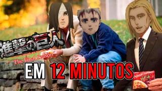 Attack on Titan Final Season em 12 MINUTOS (PARTE 1)