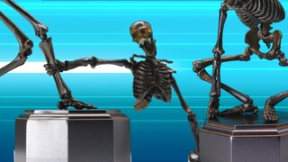 This skeleton can squat like a gangster! Takeya Takashi served as the modeling director of Kaiyodo's