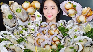 [ONHWA] The chewing sound of steamed oysters and red scallops! Seasonal seafood is always so delicio