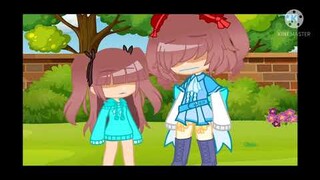 if my oc meet her younger self || Gacha Club