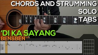 Ben&Ben - 'Di Ka Sayang Guitar Tutorial [INTRO, SOLO, CHORDS AND STRUMMING + TABS]