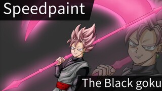 Speedpaint) black goku