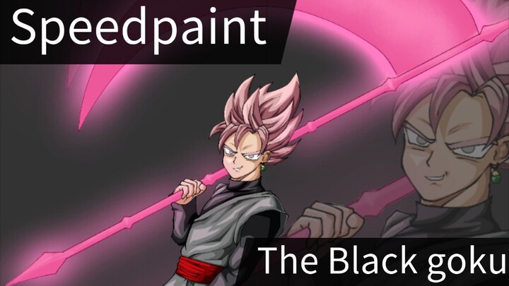 Speedpaint) black goku