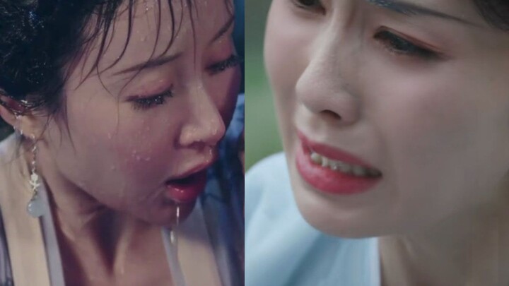 Cảnh hươu trắng khóc trong cảnh VS Shu Chang khóc trong cảnh mưa, cả hai đều gầm gừ, có sự khác biệt