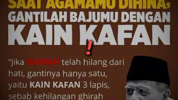 yang islam jika kamu dihina ganti baju mu dengan kain kaFan