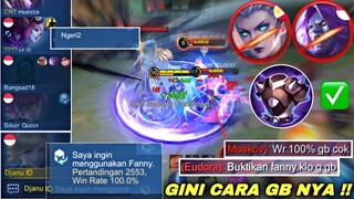 REAL AKUN FANNY 2500+ MATCH, WR 100%!! INILAH SKILL ASLINYA FANNY WR 100% BOY !!