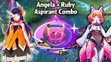 Angela + Ruby Aspirant Combo!🔥2 New Aspirant Skins in 1 team🌸