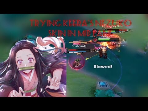 Playing KEERA'S Nezuko Chan Skin  mid lane in Arena Of Valor #AOV #garenaarenaofvalor