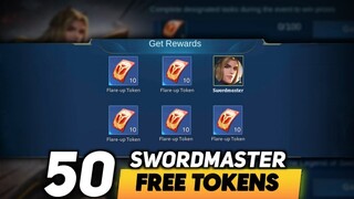 HOW TO GET FREE 50X SPIN TOKENS IN LEGEND OF SWORD EVENT | LANCELOT SWORDMASTER EVENT | MLBB