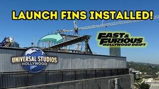 Launch Fins Installed! | Fast & Furious Coaster Construction Update | Universal Studios Hollywood!