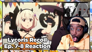 CHISATO AND MAJIMA HAVE HISTORY TOGETHER??? | Lycoris Recoil Episode 7-8 Reaction