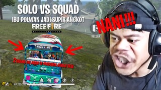 JADI POLWAN SOLO VS SQUAD PAKAI DOUBLE SHOTGUN!!!