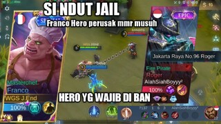 MANCING MANIA MANTAP!!! | HERO YANG WAJIB DI BAN!! | GAMEPLAY FRANCO MASTERCHEF PERUSAK MMR MUSUH !!