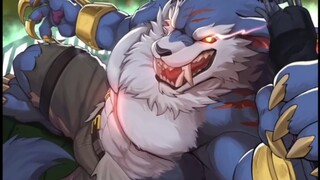 (furry wallpaper) Who doesn't love a ferocious big dog? I took it away